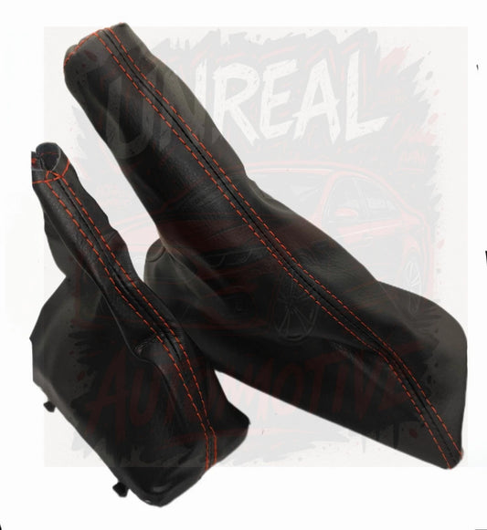 Leather Gear Shift Gaiter Boot Red Stitch Cover For Ford Falcon FG FGX XR6T FPV