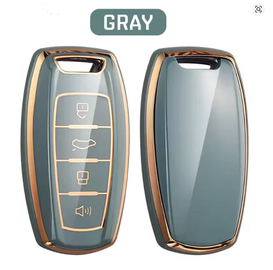 Remote Key Fob Cover Case For Great Wall Haval H1 H4 H6 H7 H9 Jolion Gray