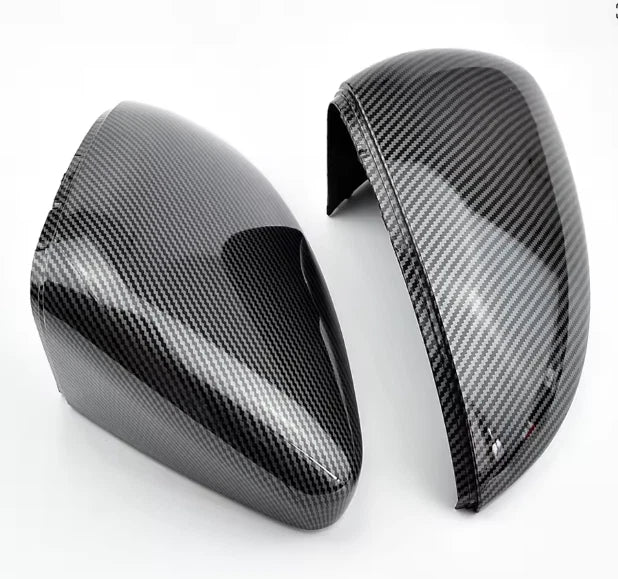 Genuine Fit Full Mirror Caps Carbon Fibre Covers VW Golf MK7 Mk7.5 TSI GTI R